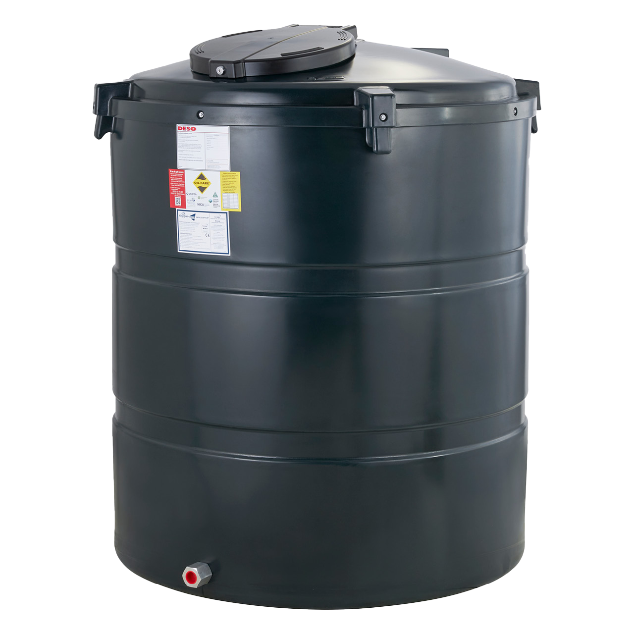1,230L Vertical Bunded Oil Tank