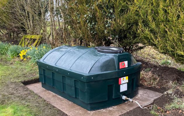 Domestic fuel tank installation by Border Tank Services